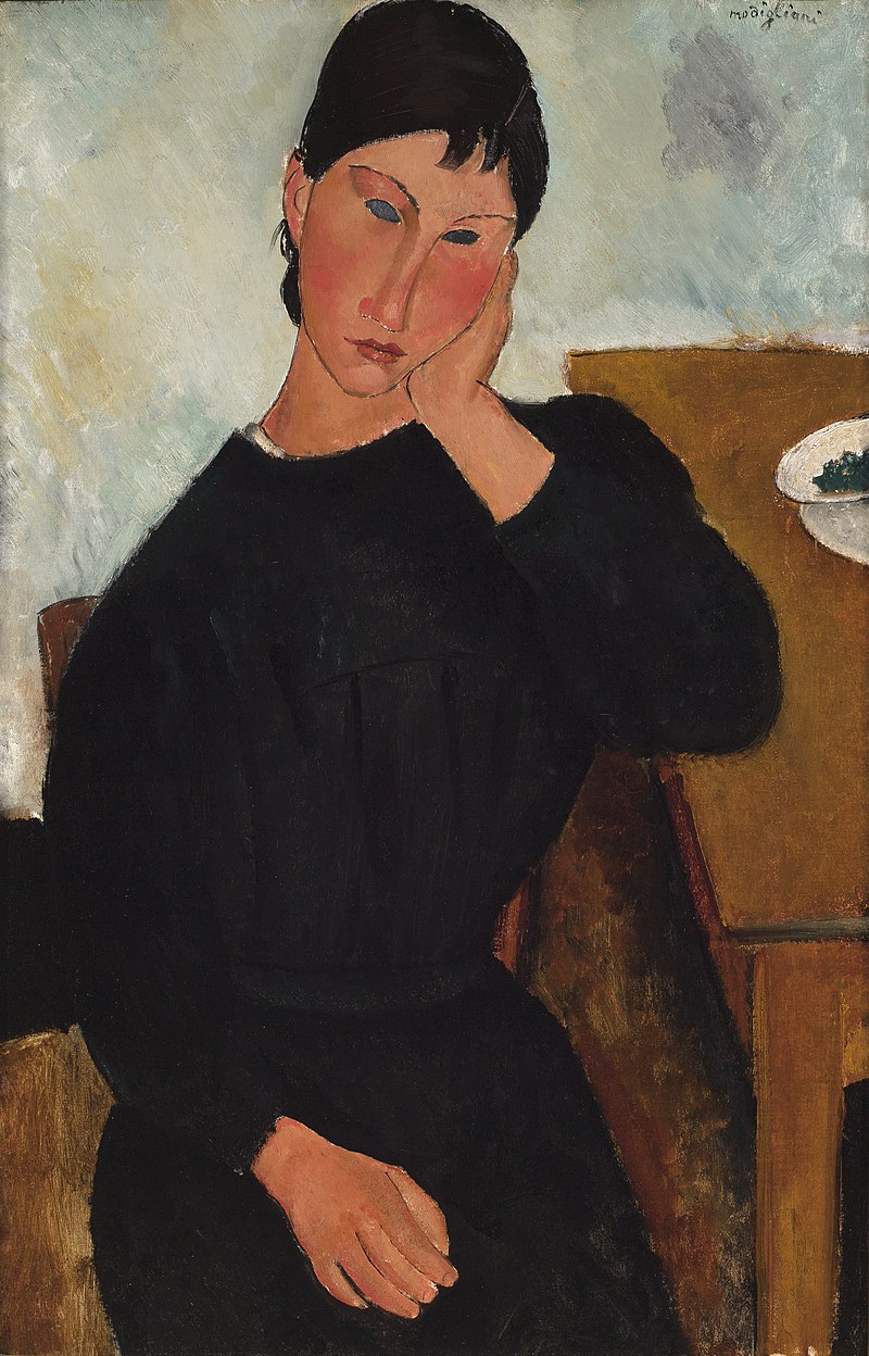 Amedeo_Modigliani_-_Elvira_Resting_at_a_Table_-_77-1968_-_Saint_Louis_Art_Museum