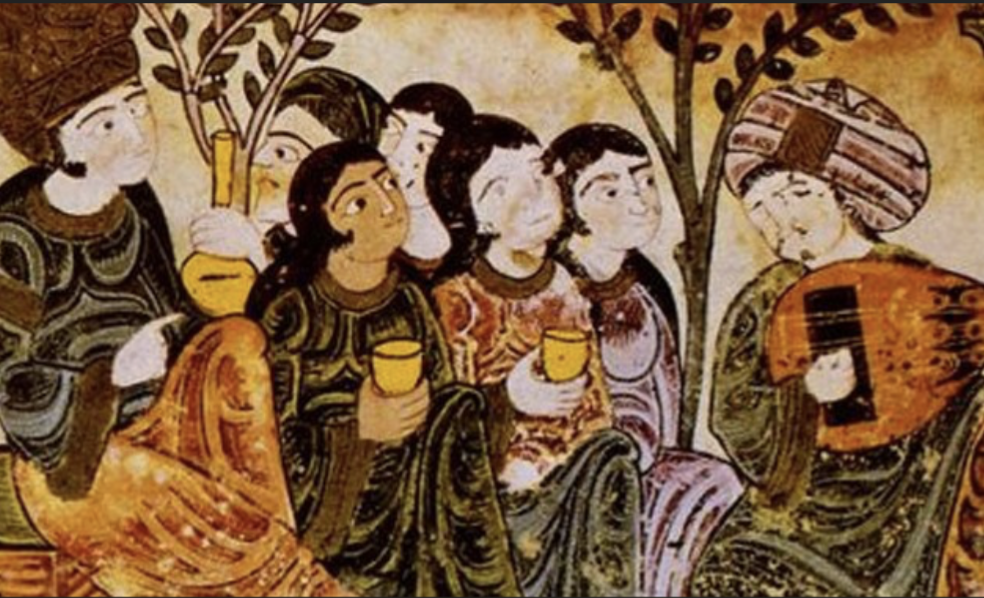 Image: History of Bayâd and Riyâd ("Hadih Bayâd wa Riyâd"), Maghrebi or Andalusian manuscript. Vatican Apostolic Library, Ms. Ar. 368., 13th century